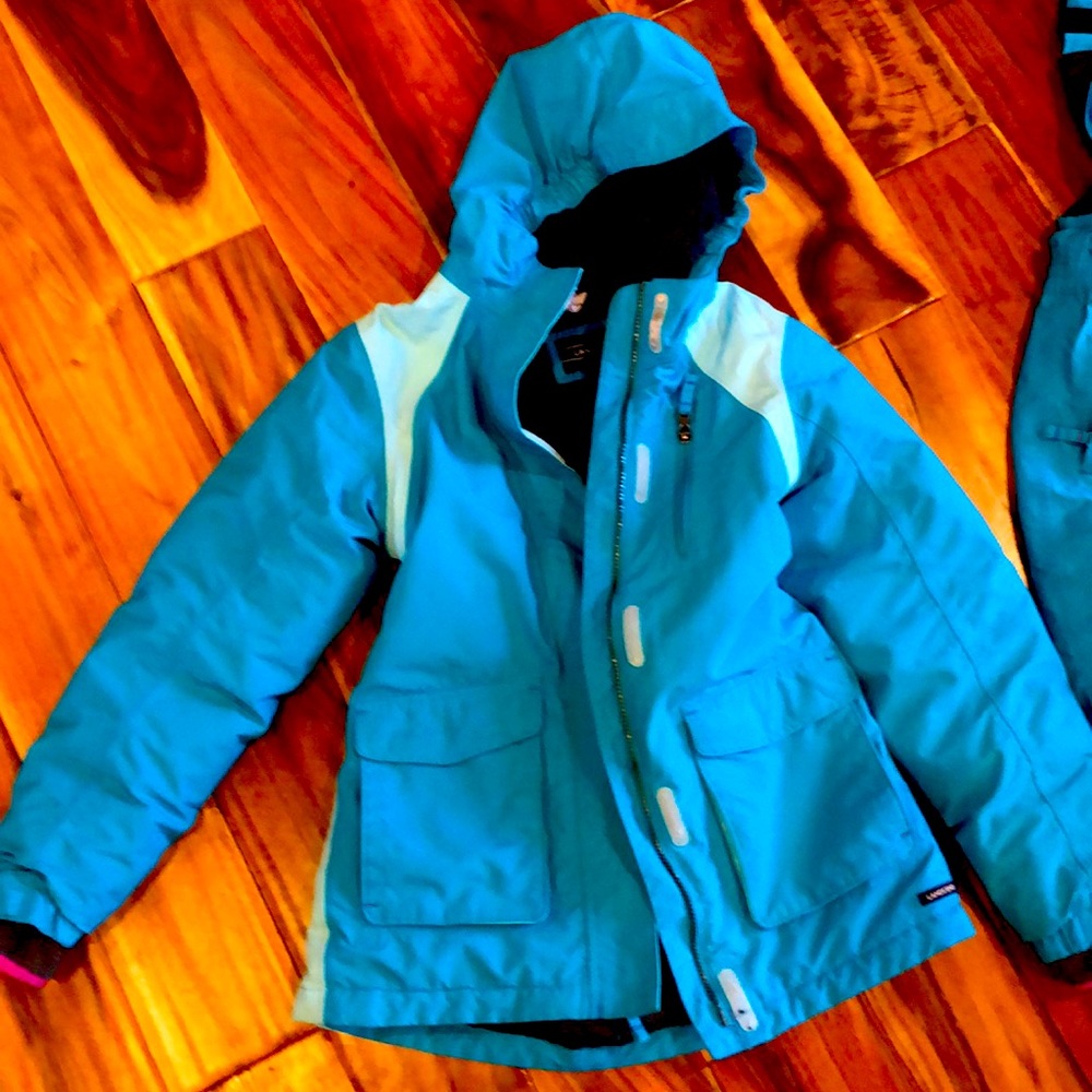 Lands’ End Girls Squall winter coat and snow pants